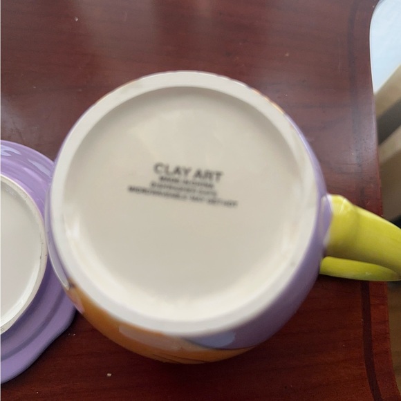 Clay Art Cat Design Mug and Saucer Set - Picture 2 of 16